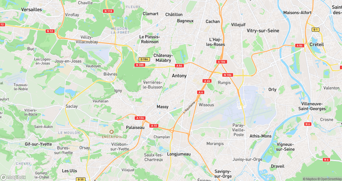 Localisation de la voiture à Antony