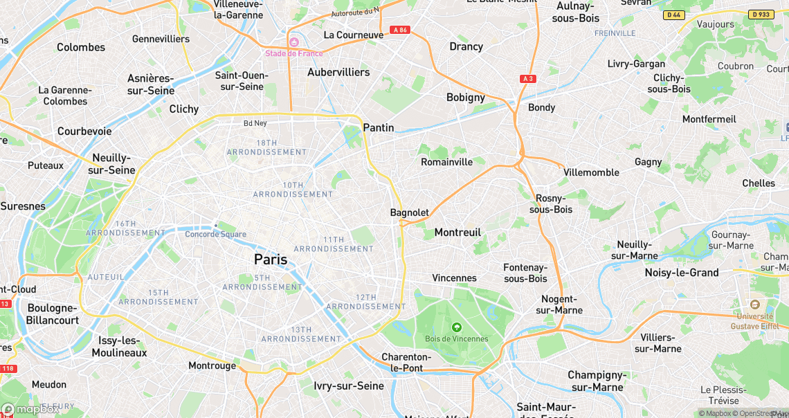 Localisation de la voiture à Paris