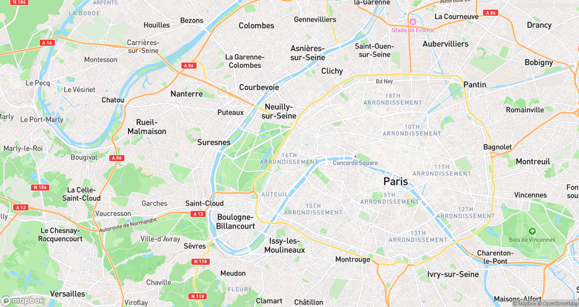 Localisation de la voiture à Paris