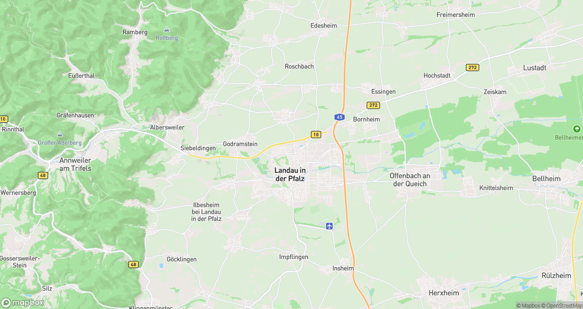 Localisation de la voiture à Landau in der Pfalz