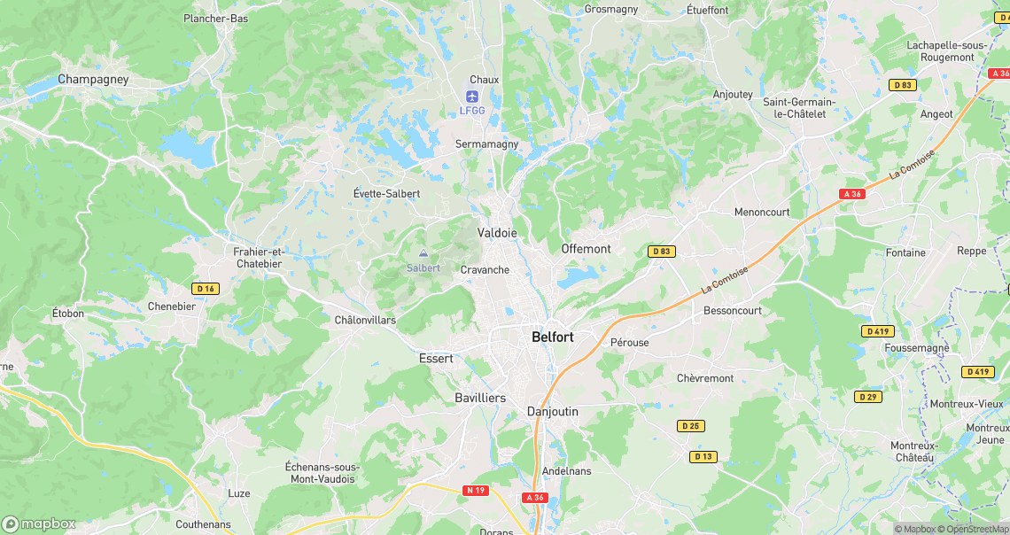 Localisation de la voiture à Belfort