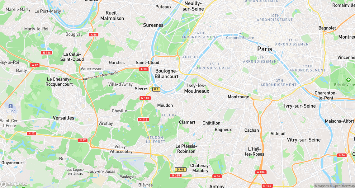 Localisation de la voiture à Issy-les-Moulineaux