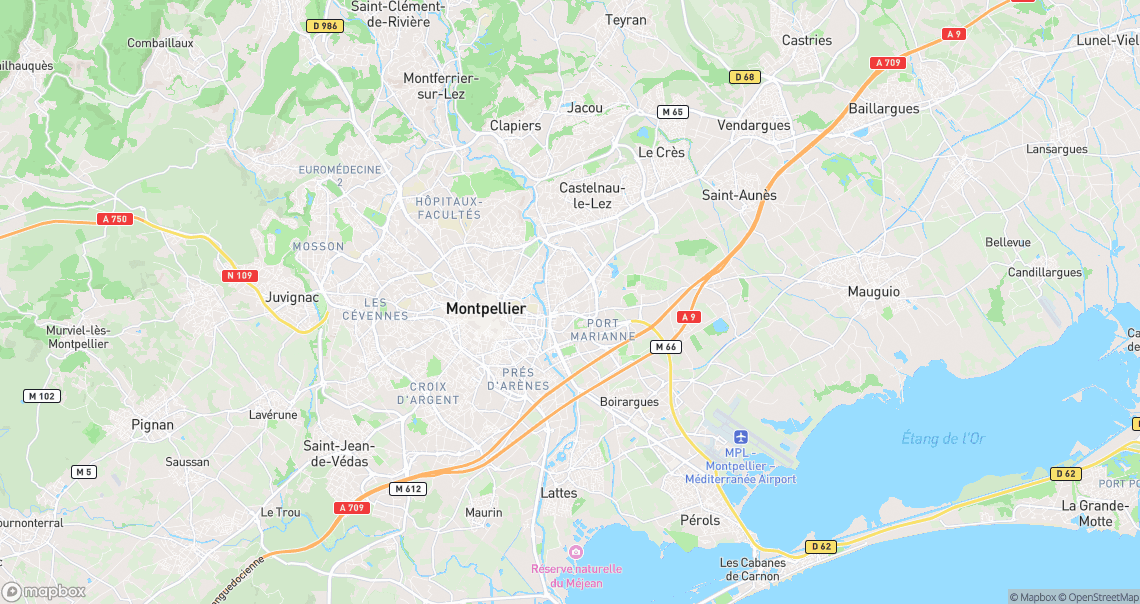Localisation de la voiture à Montpellier