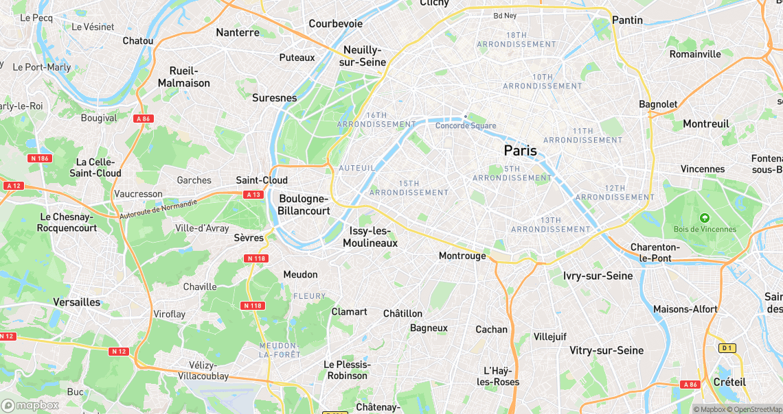 Localisation de la voiture à Paris