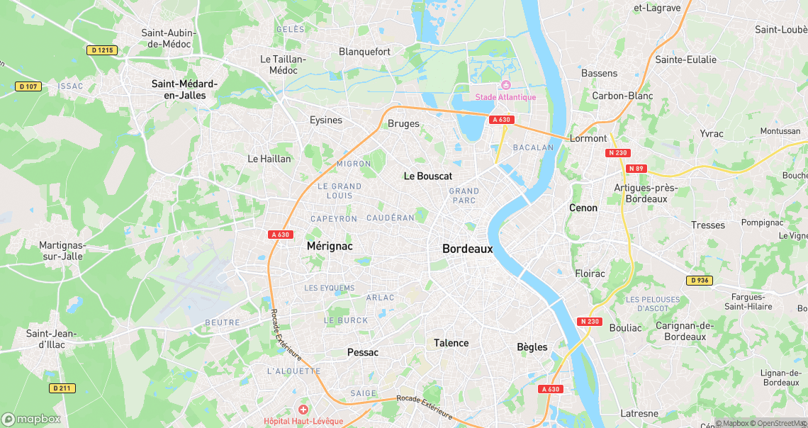 Localisation de la voiture à Bordeaux