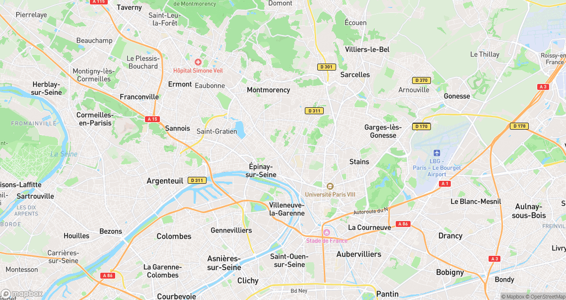 Localisation de la voiture à Deuil-la-Barre