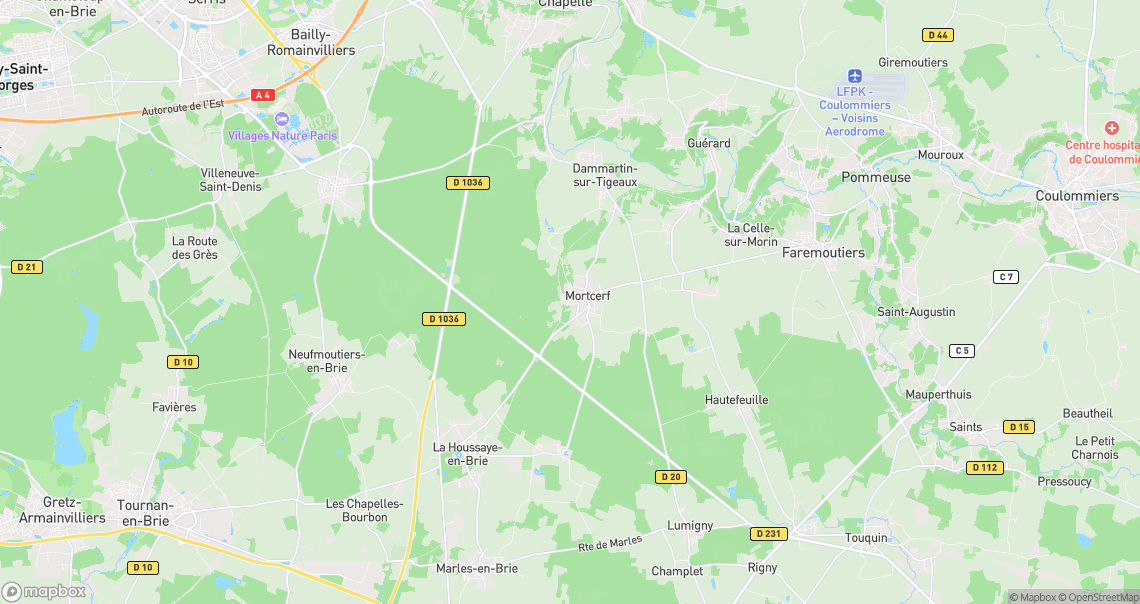 Localisation de la voiture à Mortcerf