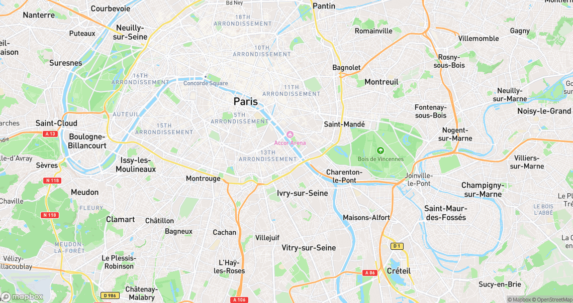 Localisation de la voiture à Paris