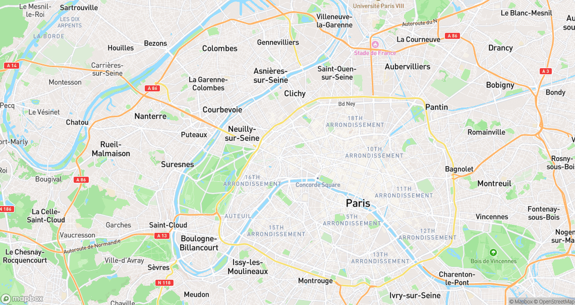 Localisation de la voiture à Paris