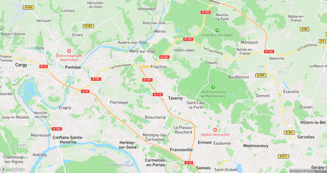 Localisation de la voiture à Bessancourt