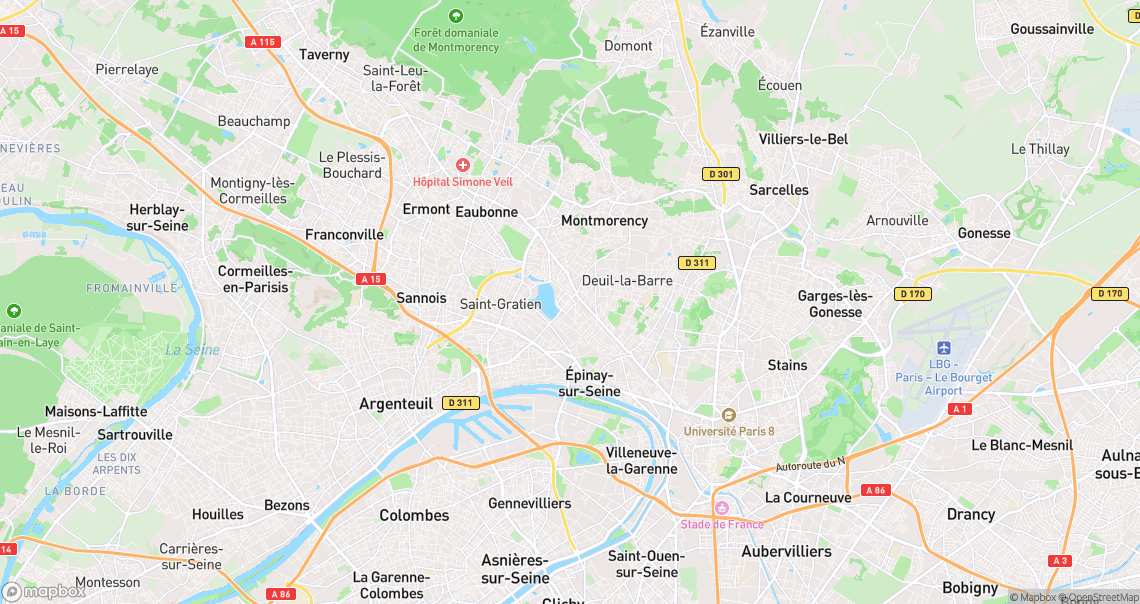 Localisation de la voiture à Enghien-les-Bains