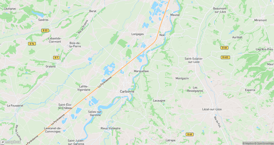 Localisation de la voiture à Marquefave