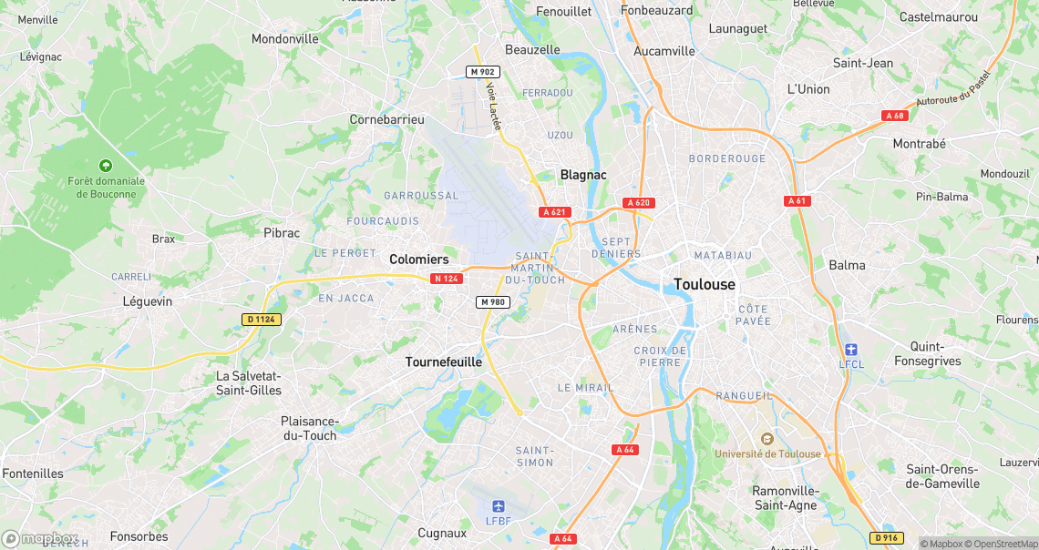 Localisation de la voiture à Toulouse