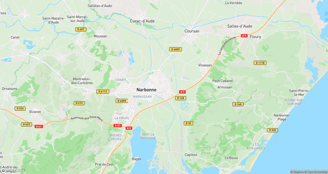 Localisation de la voiture à Narbonne