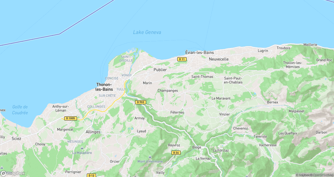 Localisation de la voiture à Champanges