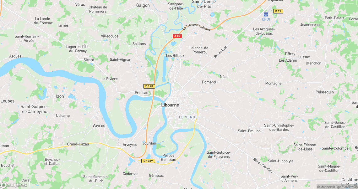 Localisation de la voiture à Libourne