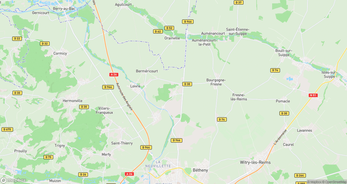 Localisation de la voiture à Brimont