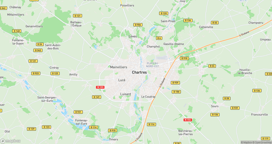 Localisation de la voiture à Chartres