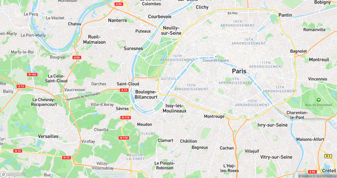 Localisation de la voiture à Paris