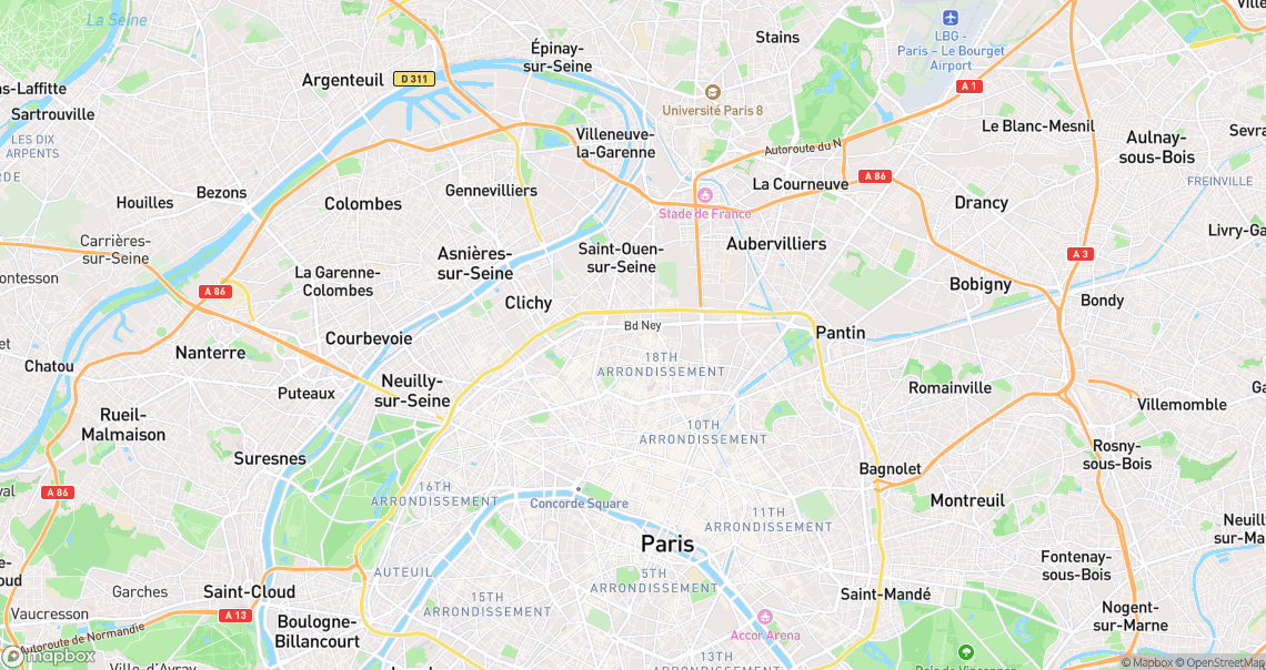 Localisation de la voiture à Paris