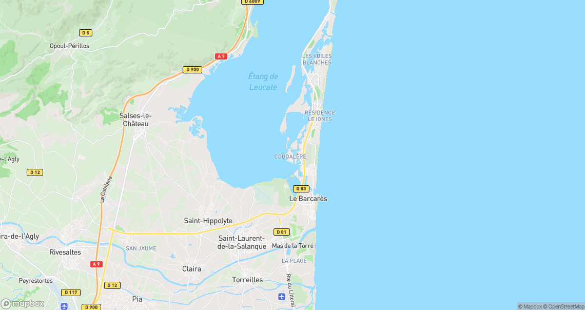 Localisation de la voiture à Le Barcarès
