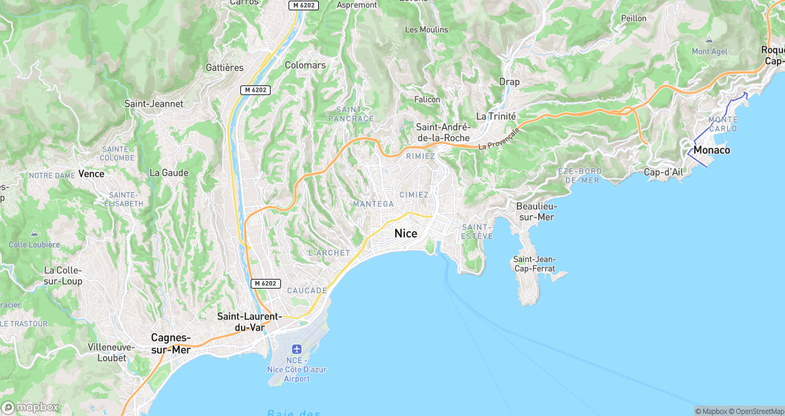 Localisation de la voiture à Nice