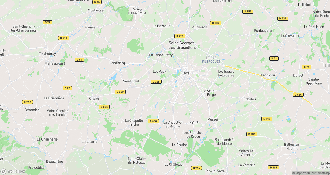 Localisation de la voiture à Flers