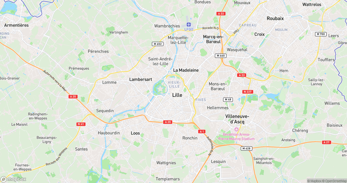 Localisation de la voiture à Lille