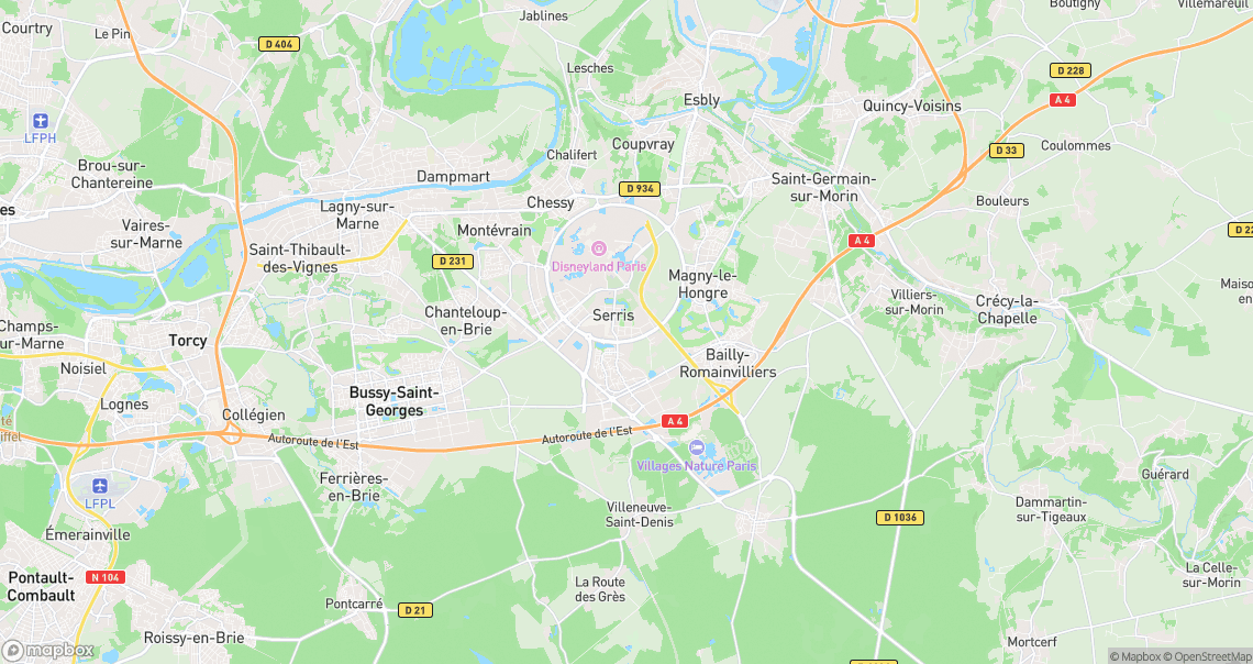 Localisation de la voiture à Serris