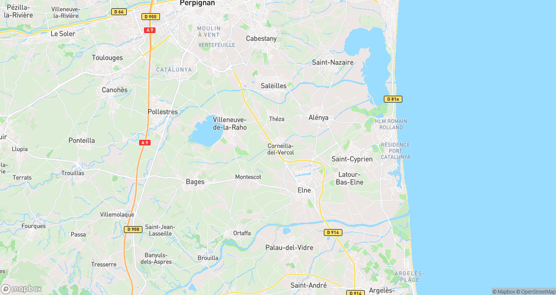 Localisation de la voiture à Corneilla-del-Vercol