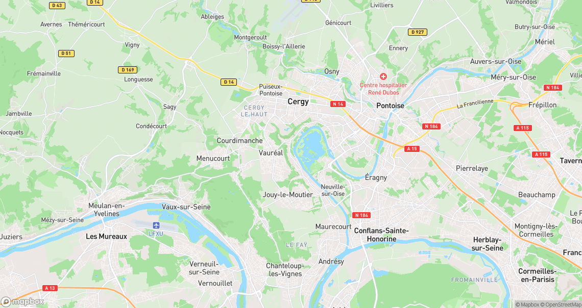 Localisation de la voiture à Vauréal