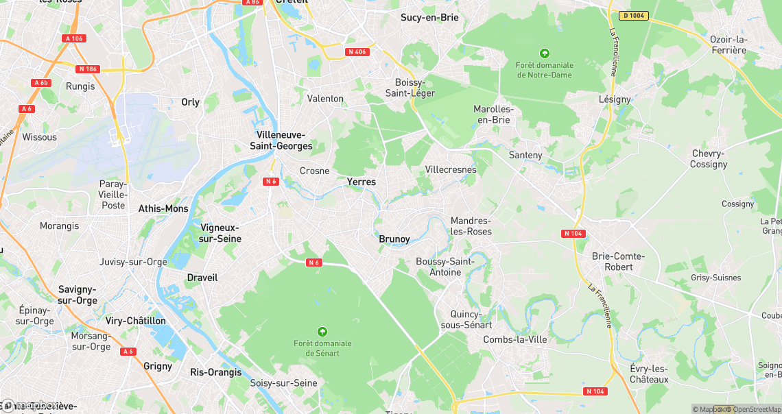Localisation de la voiture à Yerres
