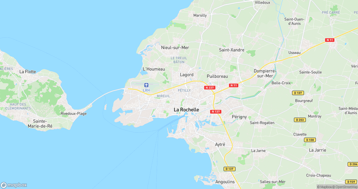 Localisation de la voiture à La Rochelle