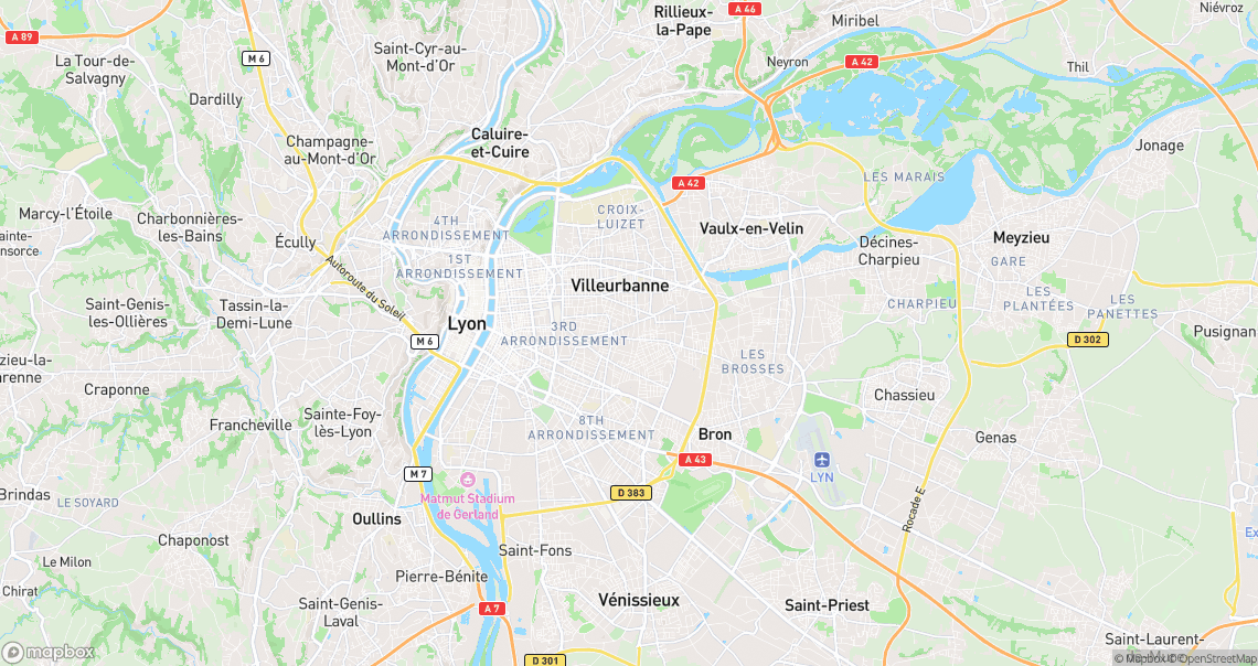Localisation de la voiture à Villeurbanne