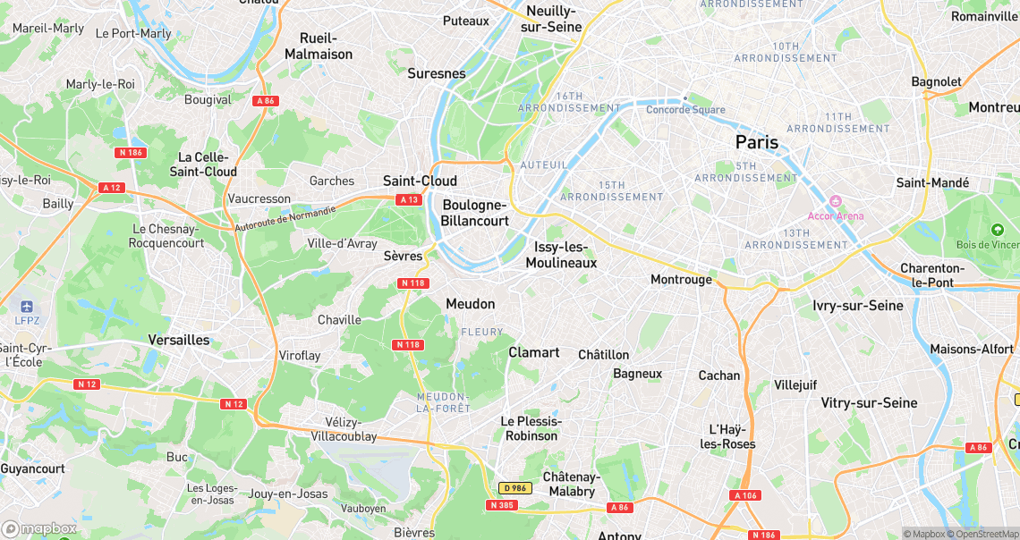 Localisation de la voiture à Issy-les-Moulineaux