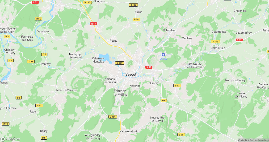Localisation de la voiture à Vesoul