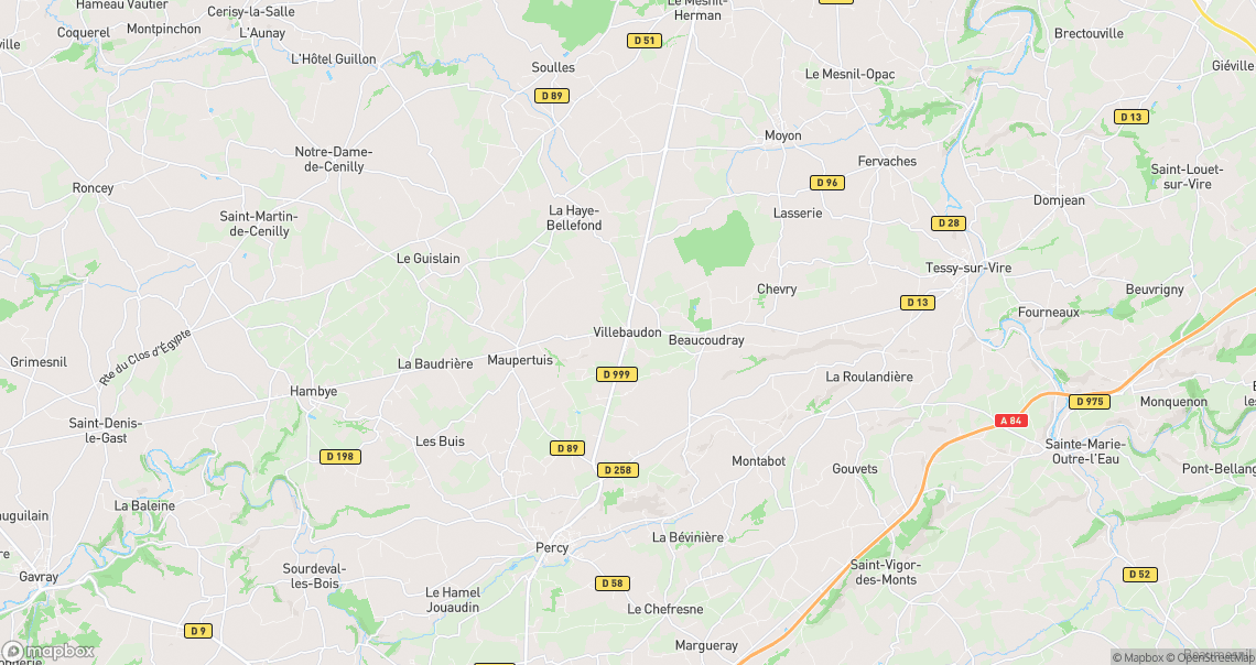 Localisation de la voiture à Villebaudon