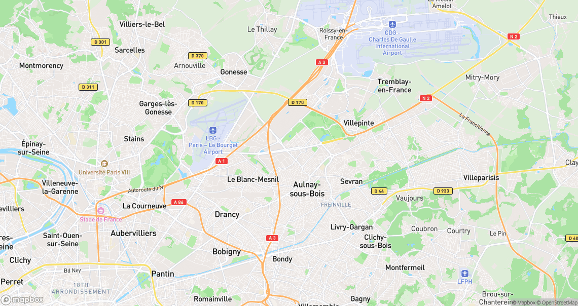 Localisation de la voiture à Aulnay-sous-Bois