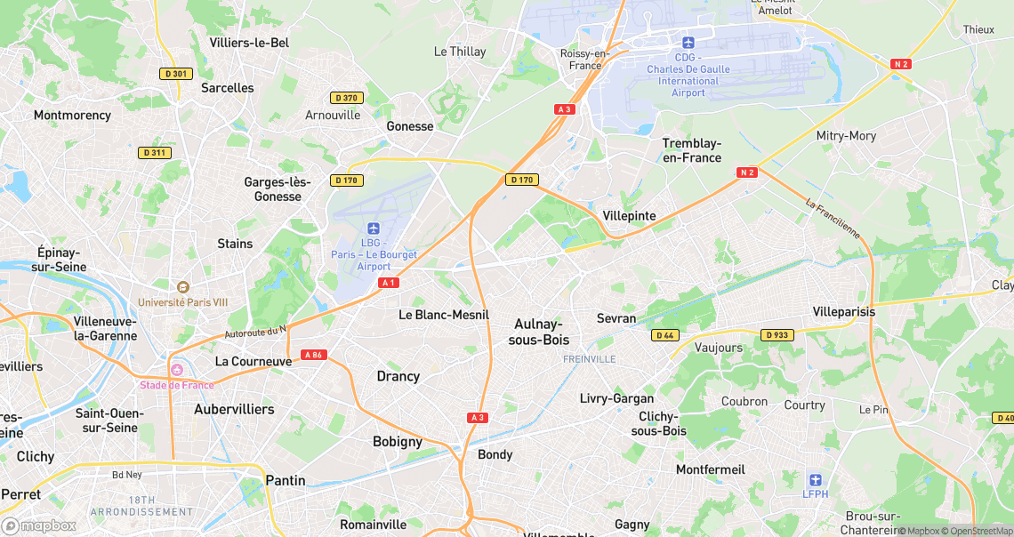 Localisation de la voiture à Aulnay-sous-Bois