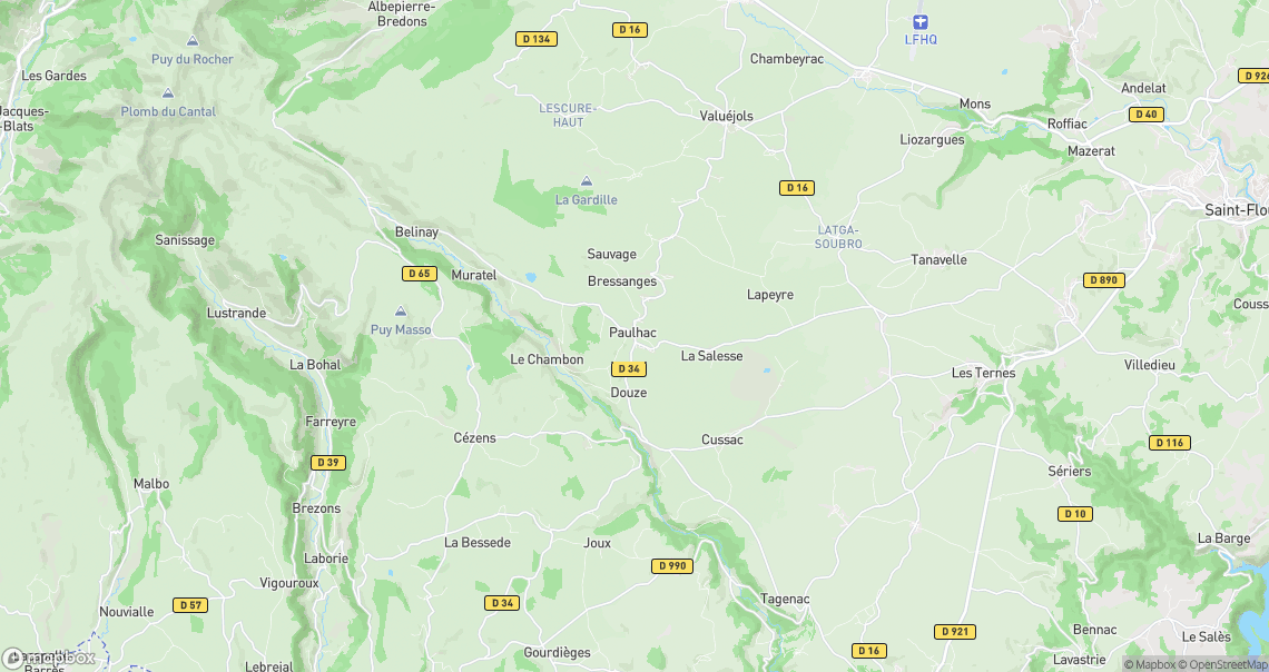 Localisation de la voiture à Paulhac