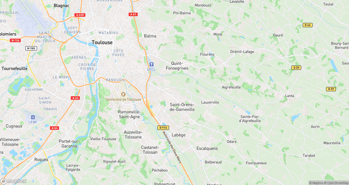 Localisation de la voiture à Saint-Orens-de-Gameville