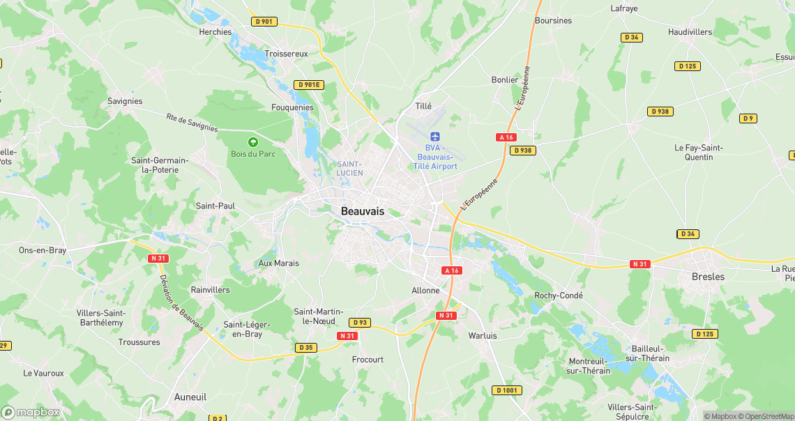 Localisation de la voiture à Beauvais