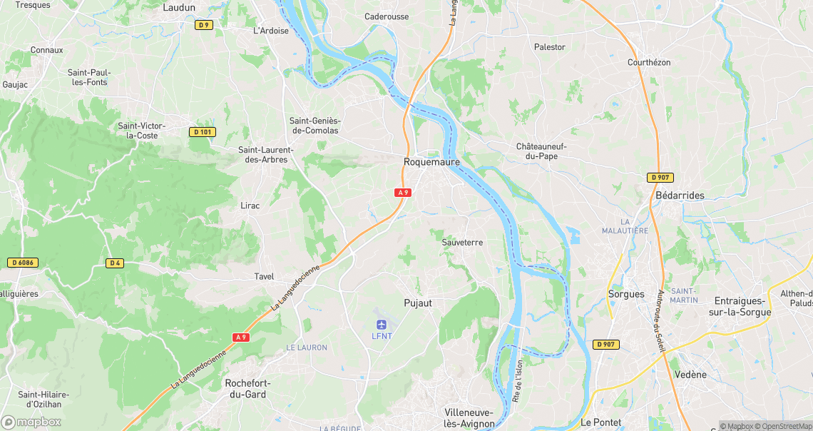Localisation de la voiture à Roquemaure
