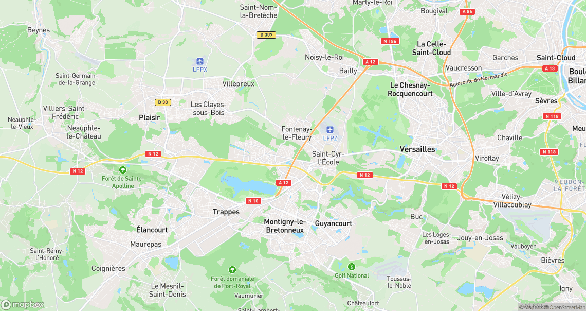 Localisation de la voiture à Bois-d'Arcy
