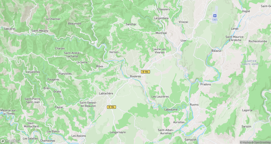 Localisation de la voiture à Rosières