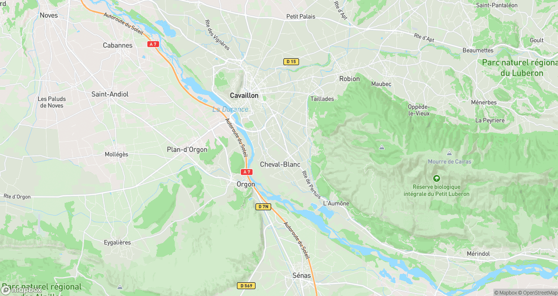 Localisation de la voiture à Cheval-Blanc