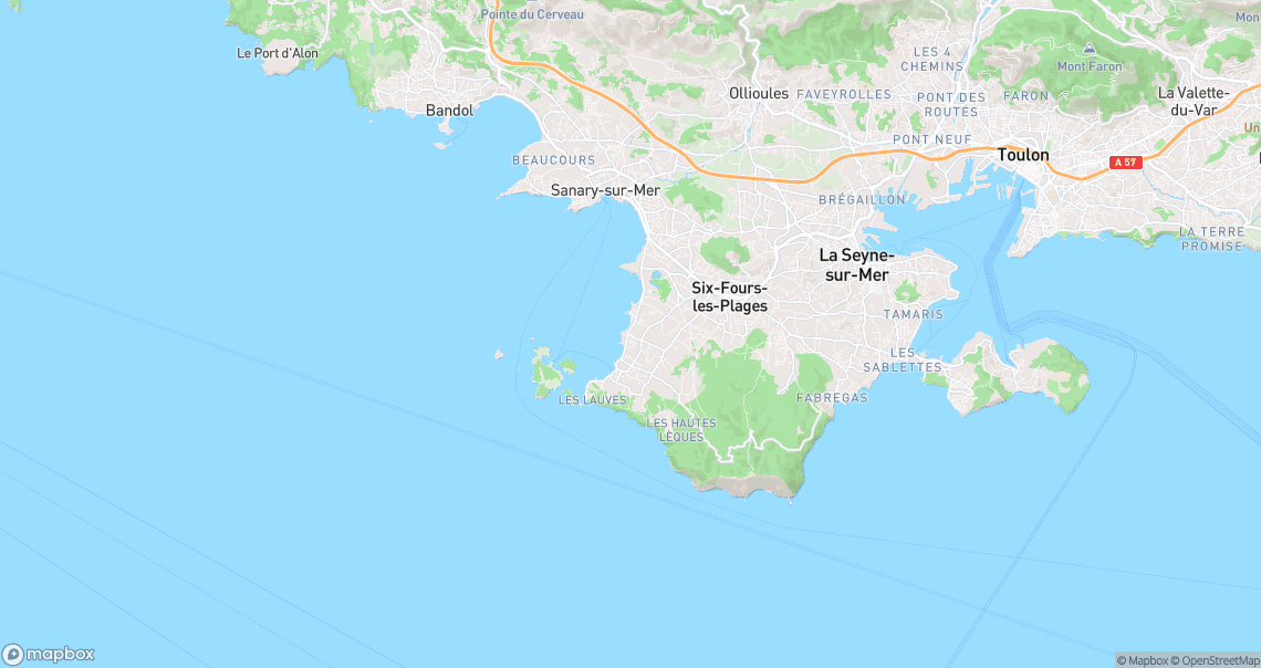 Localisation de la voiture à Six-Fours-les-Plages