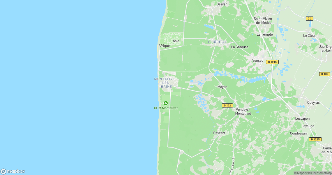 Localisation de la voiture à Vendays-Montalivet