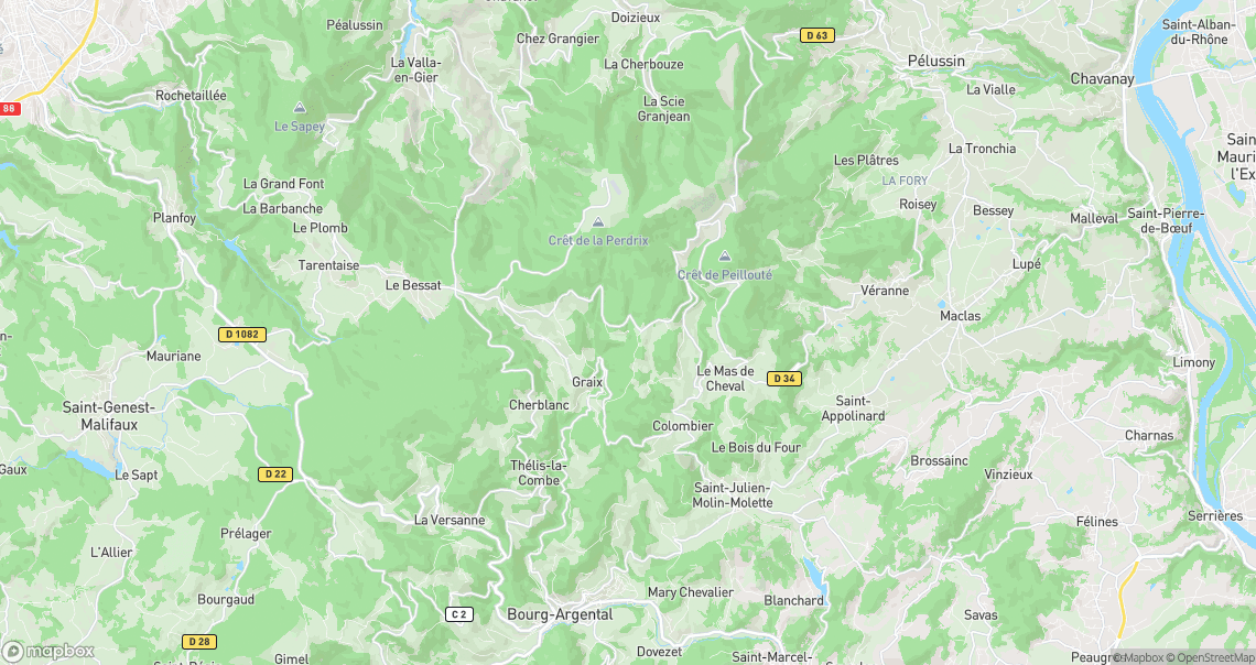 Localisation de la voiture à Colombier