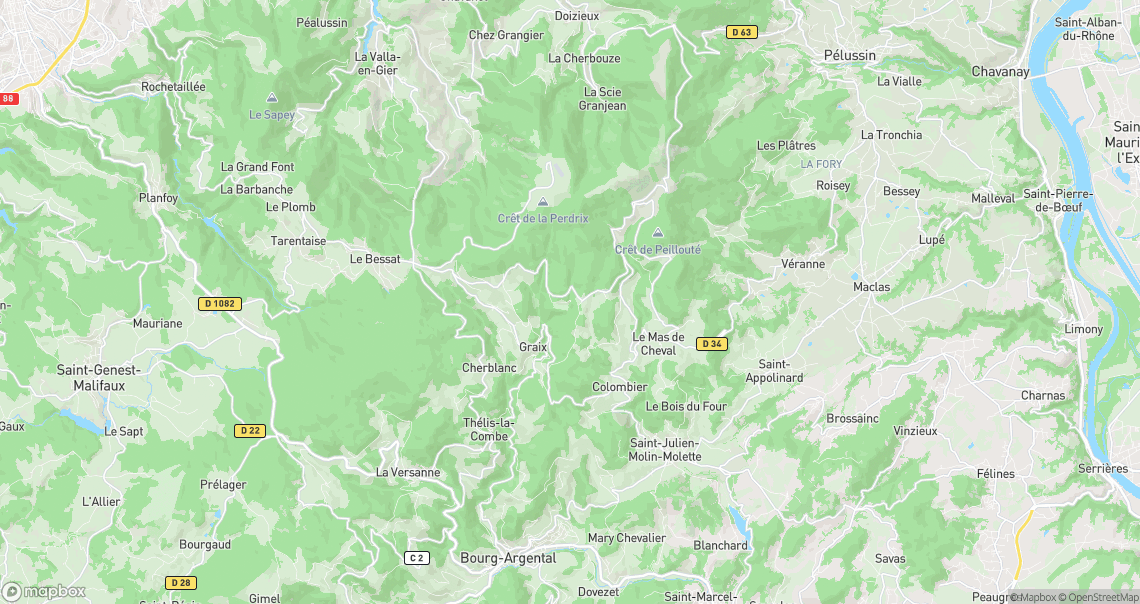 Localisation de la voiture à Colombier